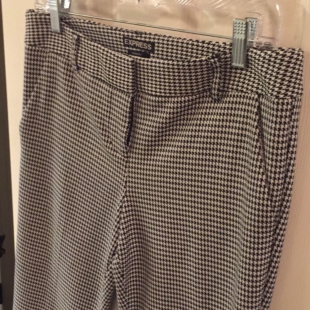 Express Houndstooth Ankle Pants